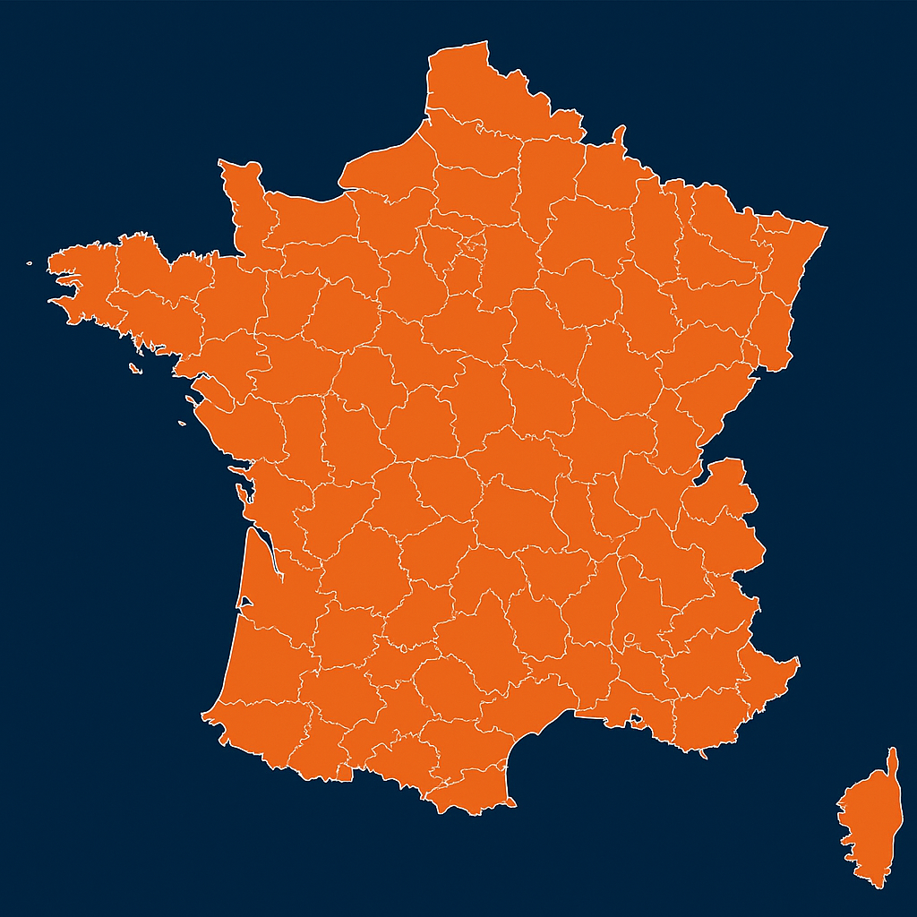 Carte de la couverture nationale de Eagle Rocket